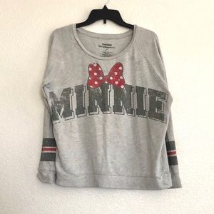 Disney Minnie Grey Long Sleeve Shirt